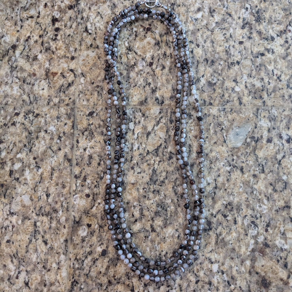 Smoky Quartz Beaded Necklace